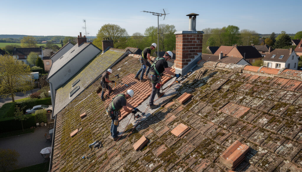 confiez la réfection de votre toiture à igny aux couvreurs experts de la vallée de la bièvre, spécialisés dans l'entretien et la rénovation des toits vieillissants pour garantir protection et durabilité.