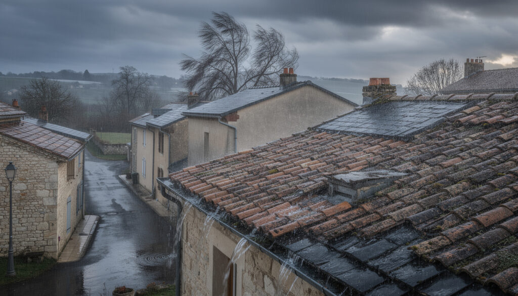 découvrez comment les toitures à villejust, village du plateau essonnien, résistent chaque hiver aux vents chargés de pluie, assurant protection et durabilité face aux intempéries.