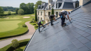 découvrez l'excellence des toitures à saint-nom-la-bretèche, au cœur des résidences de golf de prestige, où la qualité et la perfection des toits sont indispensables.