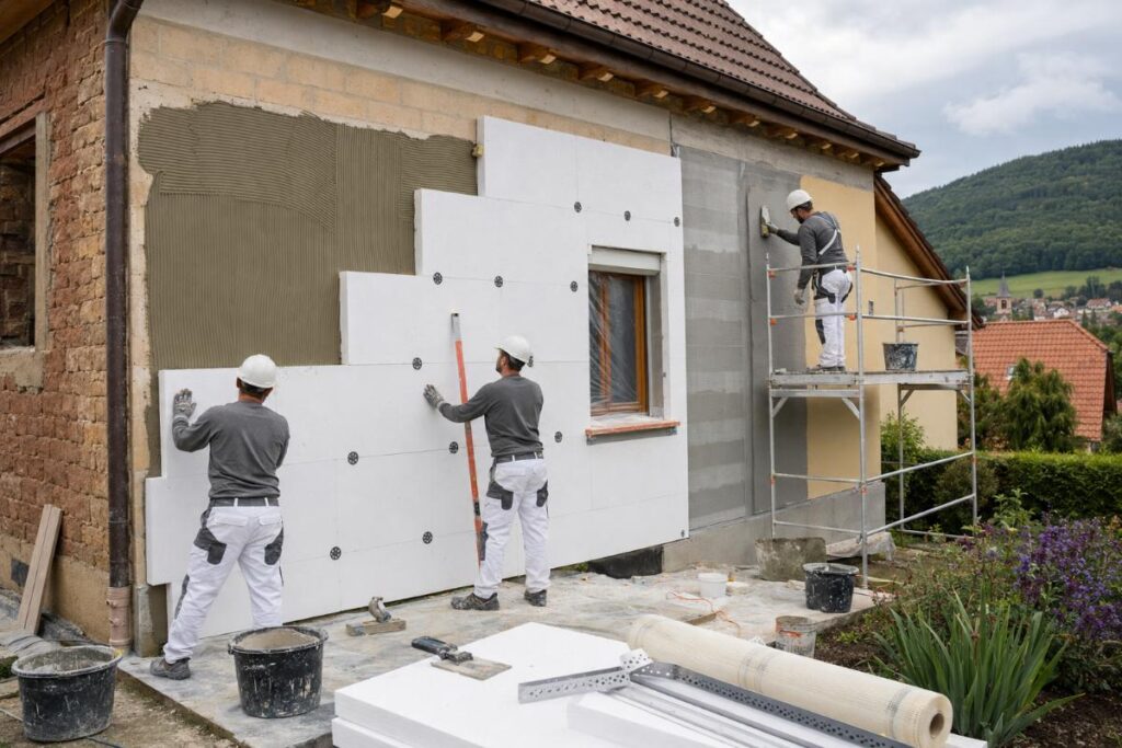 Assurer l'isolation extérieur et les travaux de façade en même temps