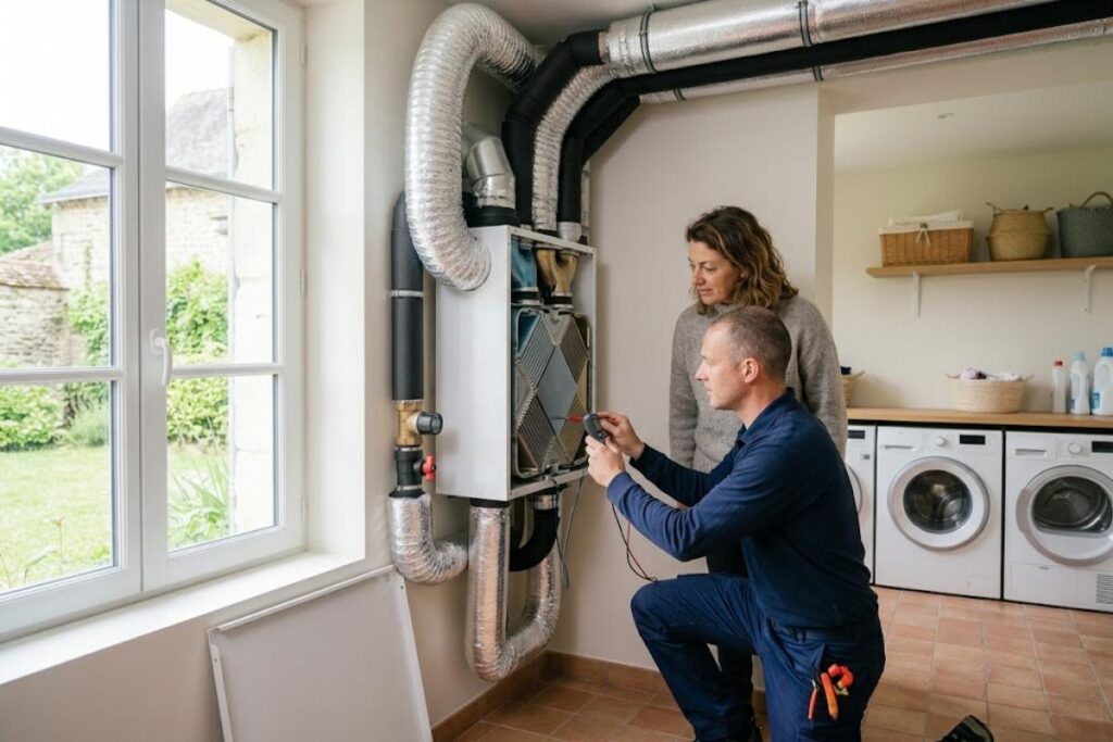 Obtenir un bon débit d'air et bien récupérer la chaleur avec une ventilation double flux