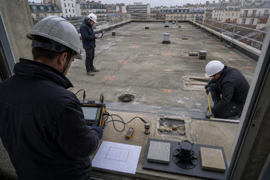 Diagnostic de la toiture avant la réalisation des travaux